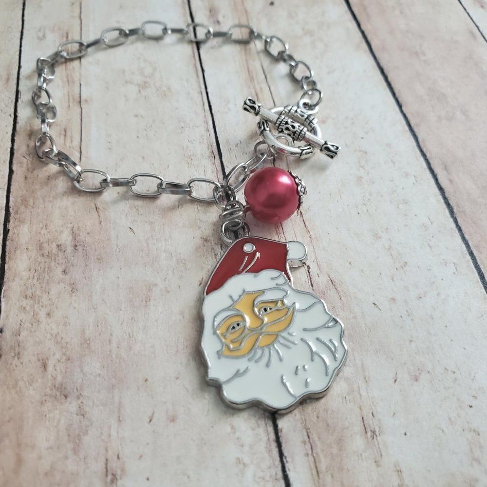 Santa Clause Toggle Lock Bracelet - Picture 4 of 9